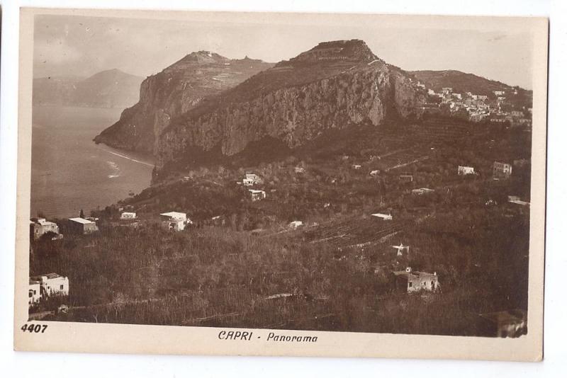 Italy Capri Panorama Vera Fotografia RPPC Real Photo ca1930s