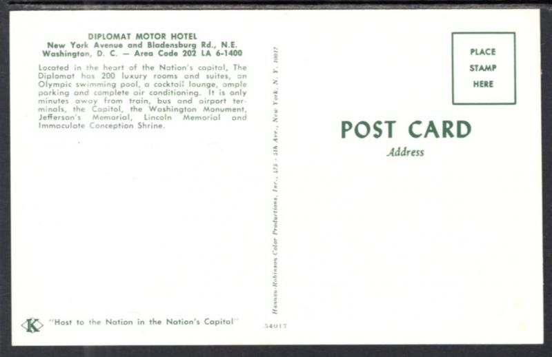 Diplomat Motor Hotel,Washington,DC