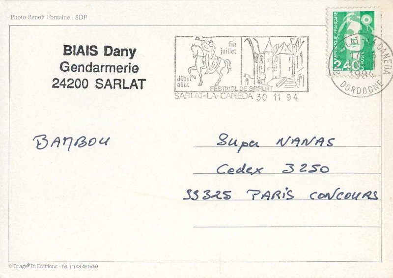 France street artists violin  Postcard