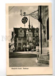 233126 GERMANY Saalfeld town hall Vintage photo postcard