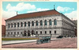 Vintage Postcard 1920's View of Public Library Boston Massachusetts MA