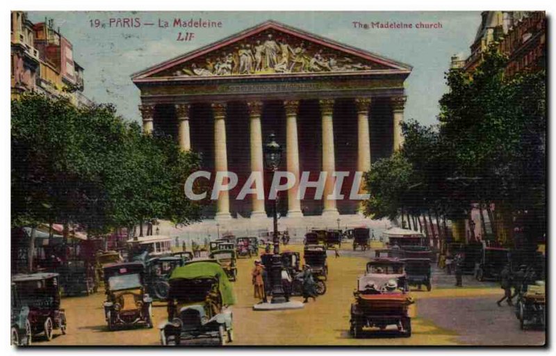 Paris Old Postcard La Madeleine