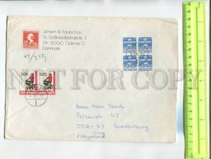 476236 1988 Denmark East Germany GDR philatelic company advertising COVER