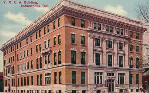 1911 Y.M.C.A. Building Historical Landmark Indianapolis Indiana Posted Postcard