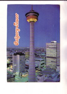 NIght View, Tower and City, Calgary  Alberta,