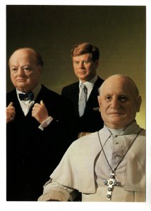 President Kennedy, Churchill, Pope John XXIII, Madame Tussaud London, Wax Museum