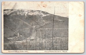 Mullan Idaho~Snowstorm Mill Mine in Valley~Copper Gold Silver~c1910 B&W Postcard