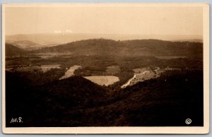 Cumberland Maryland 1926 C.E. Gerkins RPPC Real Photo Postcard MD-PA Aerial View