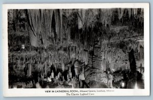 Cathedral Room Missouri Caverns Leasburg MO Electric Cave RPPC Photo Postcard