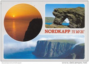 Norway Midnight Sun at North Cape Northernmost point of Europe