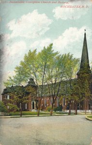 Immaculate Church and Recotory - Rochester NY, New York - pm 1910 - DB