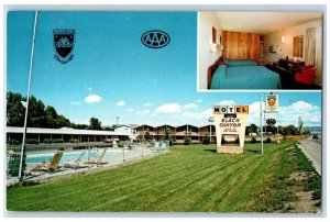 1972 Black Canyon Motel Multiview Montrose Ouray Colorado CO Vintage Postcard 