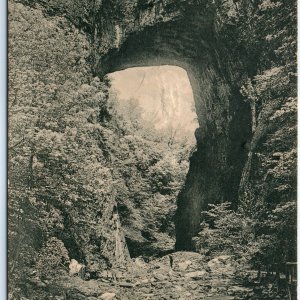 c1910s Natural Bridge, VA Up Stream Ancient Rock Formation Moore Gibson PC A116