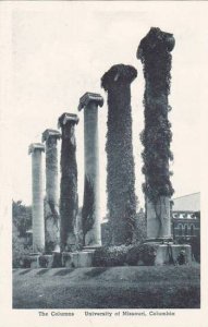 Missouri Columbia The Columns Unversity Of Missouri Albertype