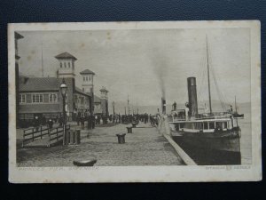 Scotland GREENOCK Princes Pier showing Steam Ferry - Old Postcard by W.R.& S.