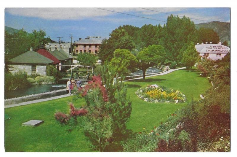 Lava Hot Springs Foundation Flower Gardens Idaho Postcard