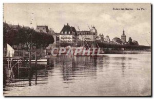 Evian les Bains - The Port - Old Postcard