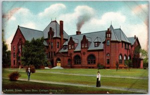 Iowa State College Dining Hall Ames Iowa IA Building & Grounds Postcard