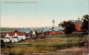 Truro Nova Scotia View of Government Farm 1917 to Lizzie Rae Pictou Postcard H44