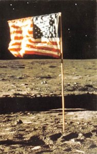 Flag on the moon Space Non Postcard Backing 