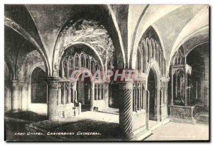 Old Postcard Canterbury Cathedral Lady chapel