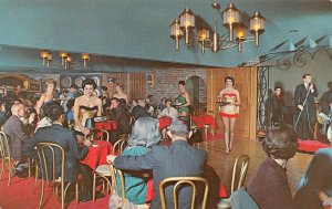 Scottsdale, AZ Arizona  SAFARI HOTEL Cocktail Lounge~Sexy Waitress~Band Postcard