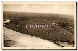 Old Postcard Horse Riding Equestrian Vichy General view of the plane taken ra...