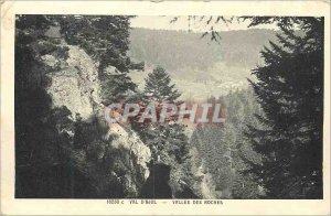 Postcard Old Val d'Ajol Valley of Rocks