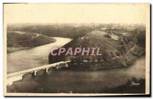 Old Postcard Crozant Bridge on the Creuse