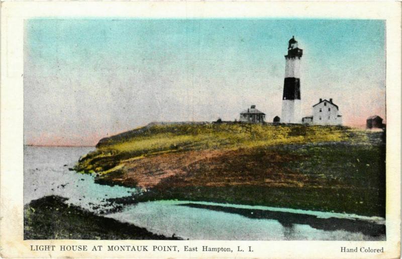 CPA AK EAST HAMPTON L.I. Light house at Montauk Point LIGHTHOUSE PHARE (708332)