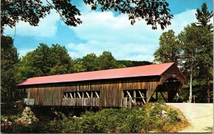 Old Covered Bridge Campground Albany New Hampshire Scenic Chrome Postcard 