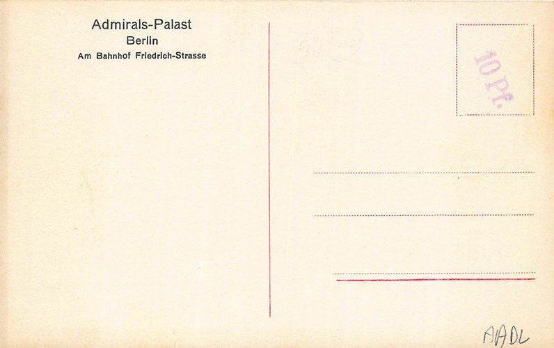 Admirals Palace Scene From The Funny Eisballett Skaters RPPC Postcard