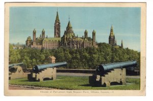 Houses of Parliament from Nepean Park, Ottawa, Ontario, Used 1940