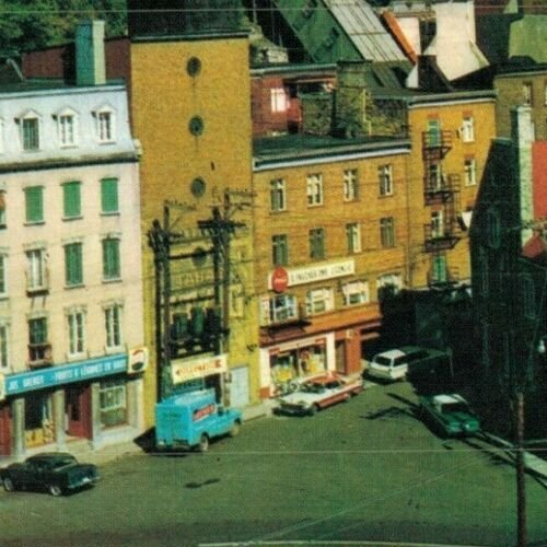 Canada Funicular Linking Lower Tower Dufferin Terrace Quebec Postcard 07.64 