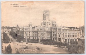 Vintage Madrid Casa de Correos Postcard Early 20th Century Spain