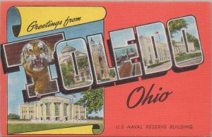 Postcard Greetings from Toledo Ohio OH