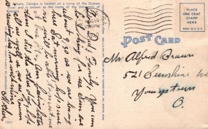 1942 Prospect Home Of Dr. Harry E. Talmadge Athens Georgia GA Posted Postcard