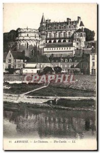 Old Postcard Amboise Chateau