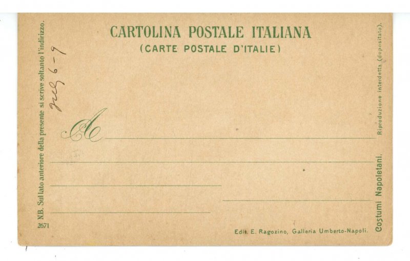 Italy - Napoli (Naples). Neopolitan Costume