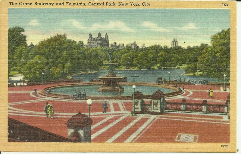 New York City, Central Park, The Grand Stairway and Fountain