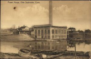 Old Saybrook Saybr4ooke CT Power House c1910 Postcard