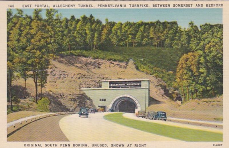 Pennsylvania Turnpike Allegheny Tunnel East Portal Curteich