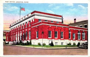 Maine Lewiston Post Office 1936