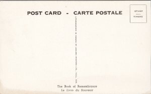 The Book of Remembrance Ottawa ON Unused Leclerc Printers Postcard G5