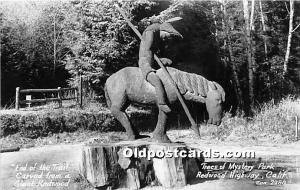 Trees of Myster Park, Real Photo Redwood Highway, California, USA Logging, Ti...