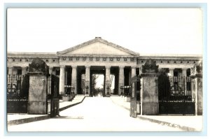 Early Building Cienfuegos Cuba Real Photo RPPC Postcard (H35)