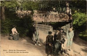 CPA PARIS 12e Bois de VINCENNES Le Pont du Jeu de Boules (672672)