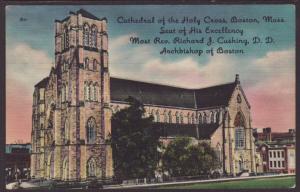 Cathedral of the Holy Cross,Boston,MA Postcard 