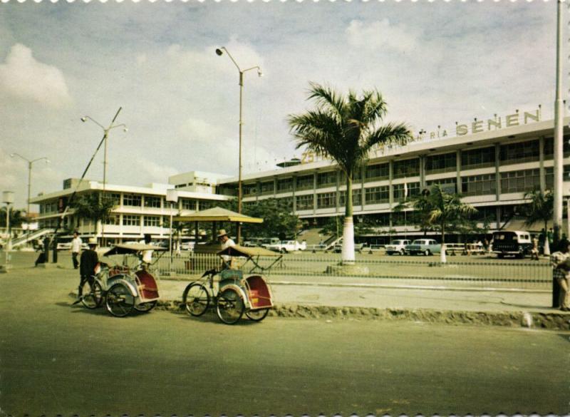 indonesia, JAVA JAKARTA DJAKARTA, The Senen Super Market, Rickshaw (1960s)