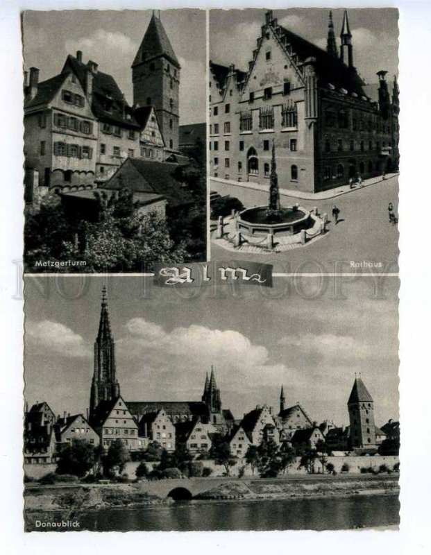 239186 GERMANY ULM old collage postcard